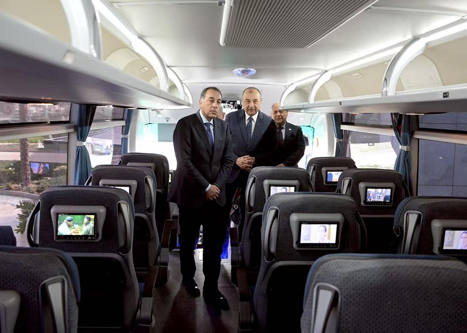 Buspad entertainment system in Cairo. 